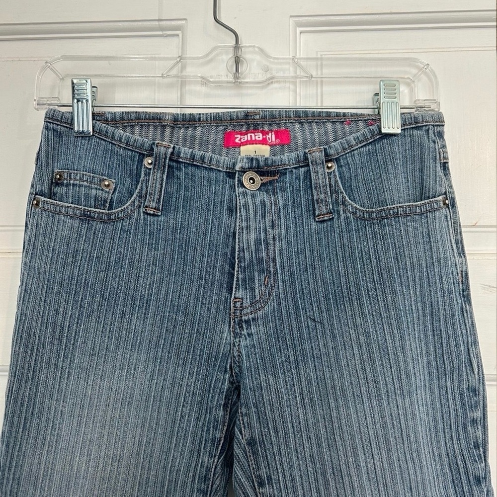 VTG Zana Di Y2K Denim Flare Low Rise 90s Juniors Size 1